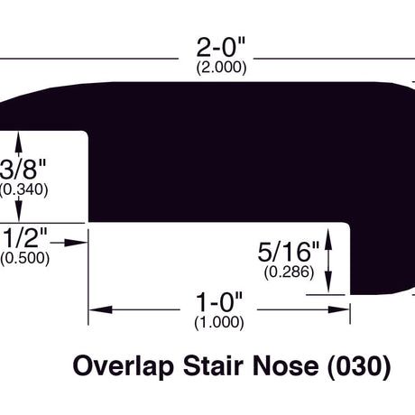 Bamboo Moldings - Varuna Engineered Bamboo - Cannes in Overlap Stair Nose