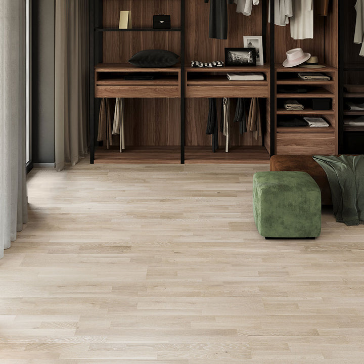 Coastal Square-Edge Engineered Hardwood Flooring — Ivory