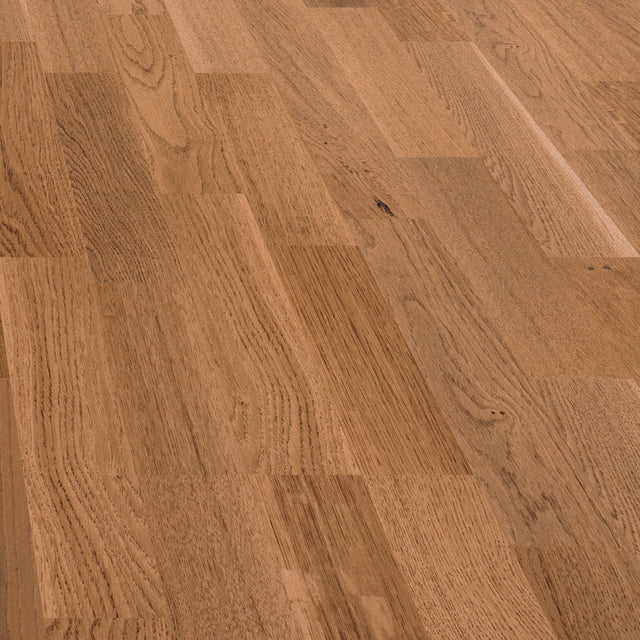 Coastal Square-Edge Engineered Hardwood Flooring in Amber