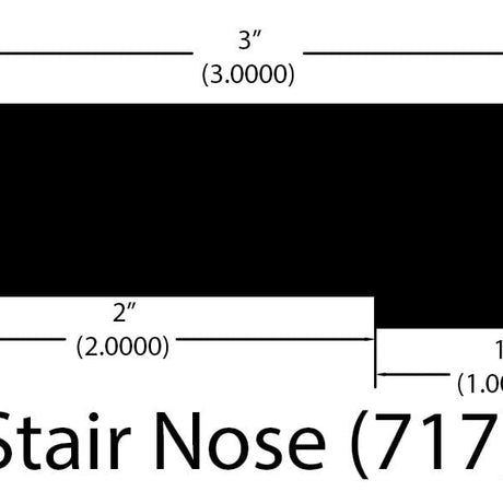 Hardwood Moldings - Foundation - Rupert Oak in Flush Stair Nose