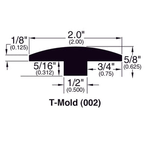 Engineered Hardwood Moldings - 3/8 Locking White Oak - Russet
