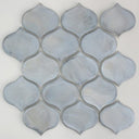 Oyster Shell Teardrop Glass Mosaic Tile 12x12