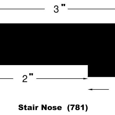 Hardwood Moldings - Timber Oak - Acadia in Flush Stair Nose