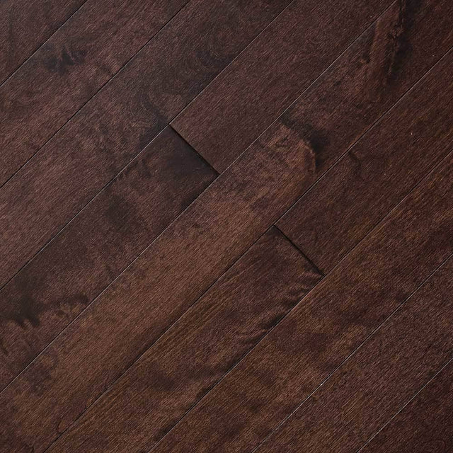 Canadian Birch Solid Hardwood Flooring in Coffee