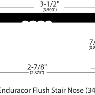 Vinyl Moldings - Affluent - Cabin in Flush Square Stair Nose - AFI