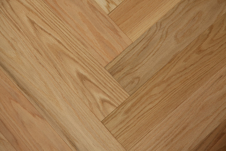 Oak Herringbone Engineered Hardwood Flooring — Red Oak Natural