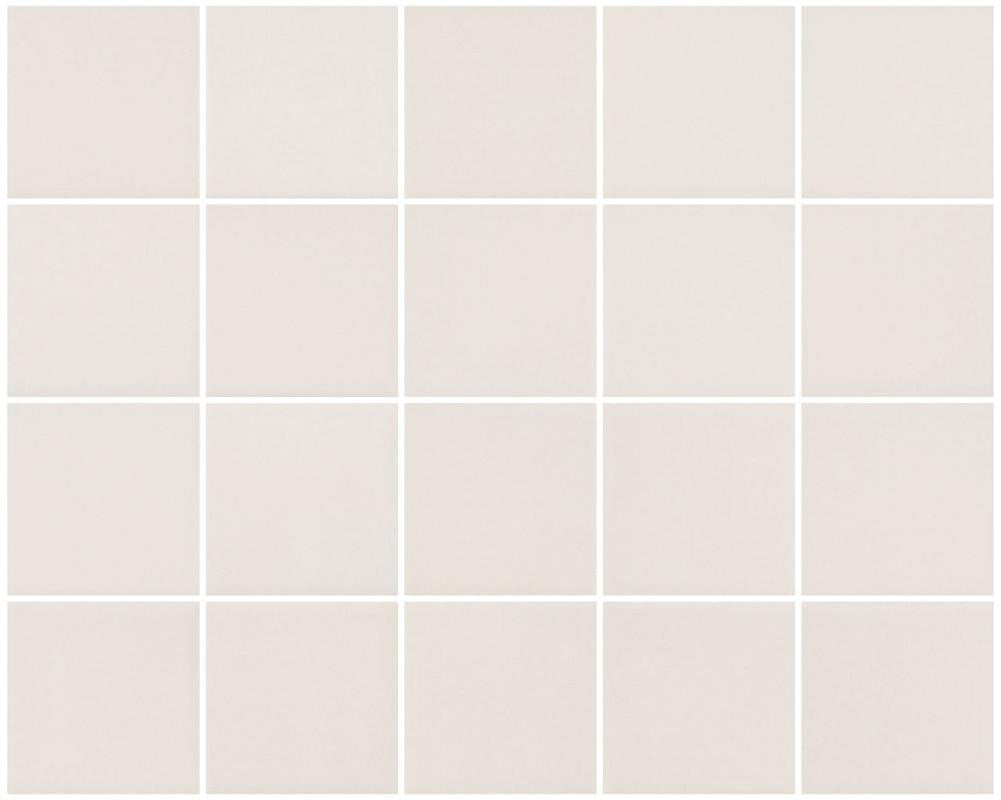 Neutral Shell 3x3 Ceramic Mosaic Tile 15x12 Sheet