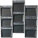 Black Glitz 3D Square Glass Mosaic Tile 12x12 Sheet