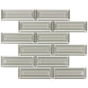 Dimensions Destiny 2x6 Glass Mosaic Tile 12x12 Sheet