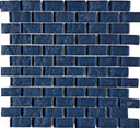 Glint Blue Grey 1x2 Glass Mosaic Tile 12x12 Sheet