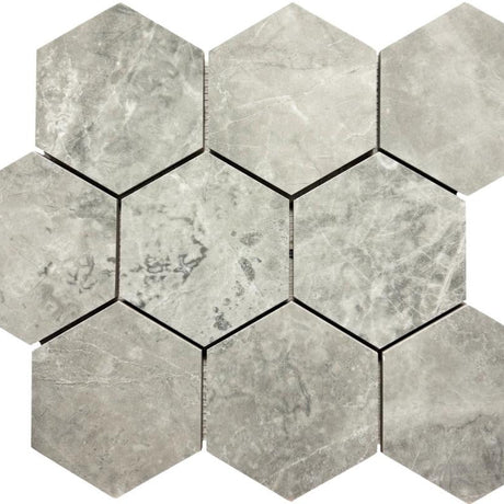 Arezzo Marengo 4" Hex Porcelain Mosaic Tile 12x14 Sheet