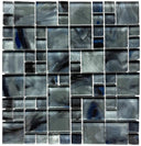 Deep Sea Brush Puzzle Glass Mosaic Tile 12x12 Sheet