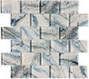 Glacier Crystal 2x3 Glass Mosaic Tile 12x12 Sheet