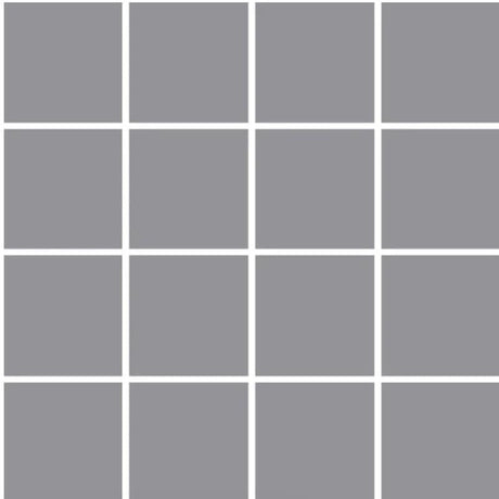 OM-13418 Light Gray 3x3 Ceramic Mosaic Tile 12x12 Sheet