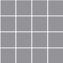 OM-13418 Light Gray 3x3 Ceramic Mosaic Tile 12x12 Sheet