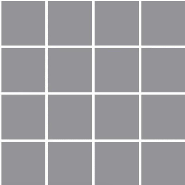 OM-13418 Light Gray 3x3 Ceramic Mosaic Tile 12x12 Sheet