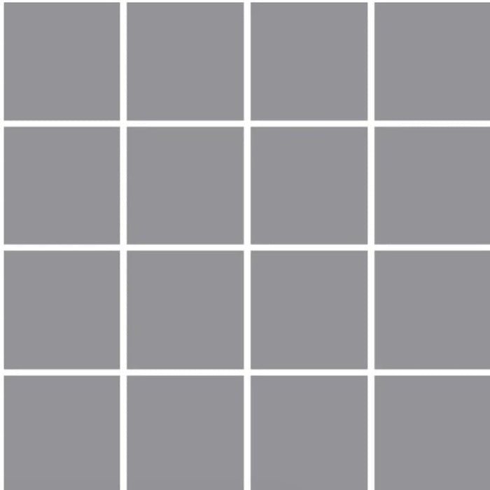 OM-13418 Light Gray 3x3 Ceramic Mosaic Tile 12x12 Sheet 1