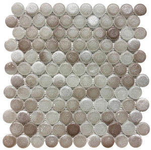 Liquid Drops River Glass Mosaic Tile 12x12 Sheet