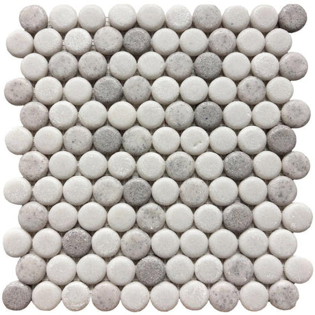 Liquid Drops Freshwater Glass Mosaic Tile 12x12 Sheet