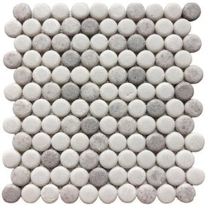 Liquid Drops Freshwater Glass Mosaic Tile 12x12 Sheet