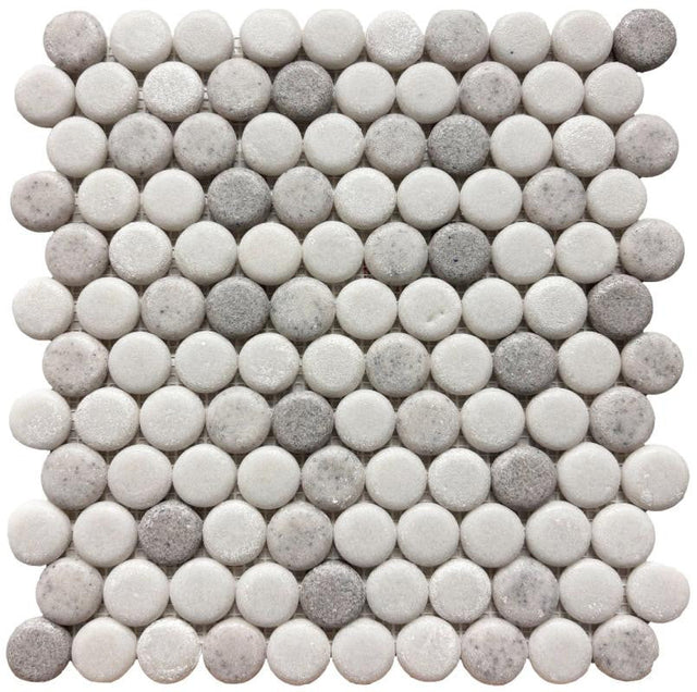 Liquid Drops Freshwater Glass Mosaic Tile 12x12 Sheet