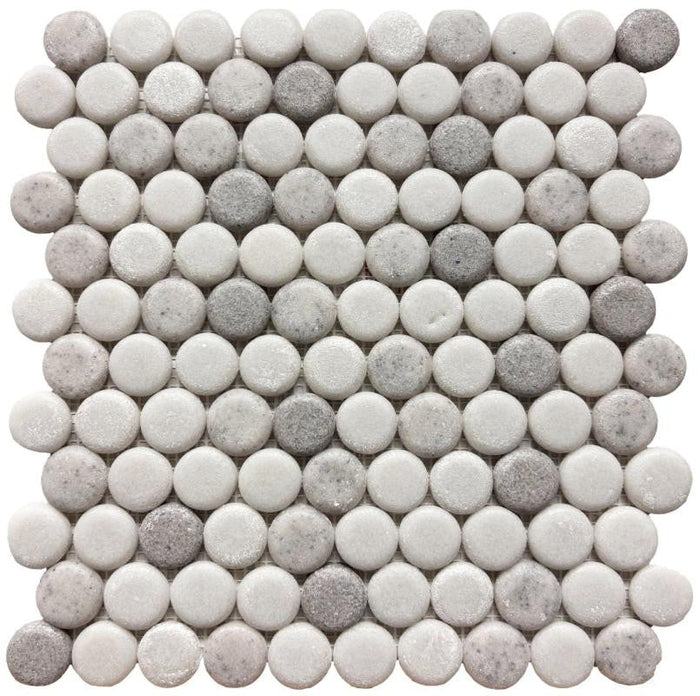 Liquid Drops Freshwater Glass Mosaic Tile 12x12 Sheet 1
