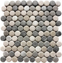 Liquid Drops Southern Lakes Glass Mosaic Tile 12x12 Sheet