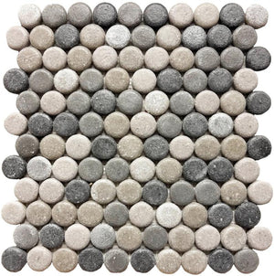 Liquid Drops Southern Lakes Glass Mosaic Tile 12x12 Sheet