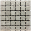 Edmonton Steely Gray 2x2 Matte Porcelain Mosaic Tile 12x12