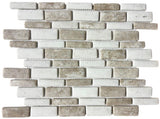 Chiaro Mix Linear Glass Mosaic Tile 12x12