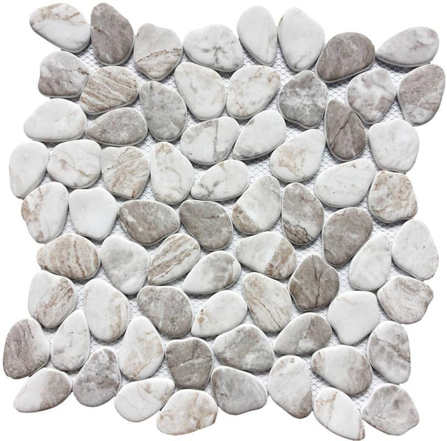 Sandy Pebble Glass Mosaic Tile 12x12 Sheet