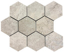 Erding Pearl 4" Hex Matte Porcelain Mosaic Tile 11x14 Sheet