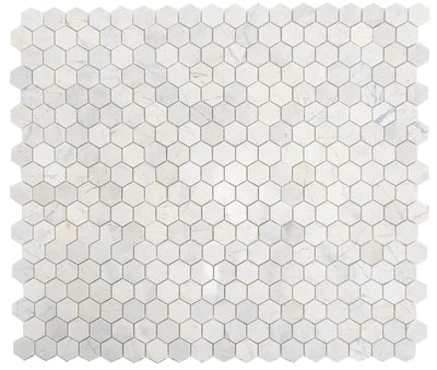 Palia White Dolomite - Mesh Mosaic Tile Collection 4