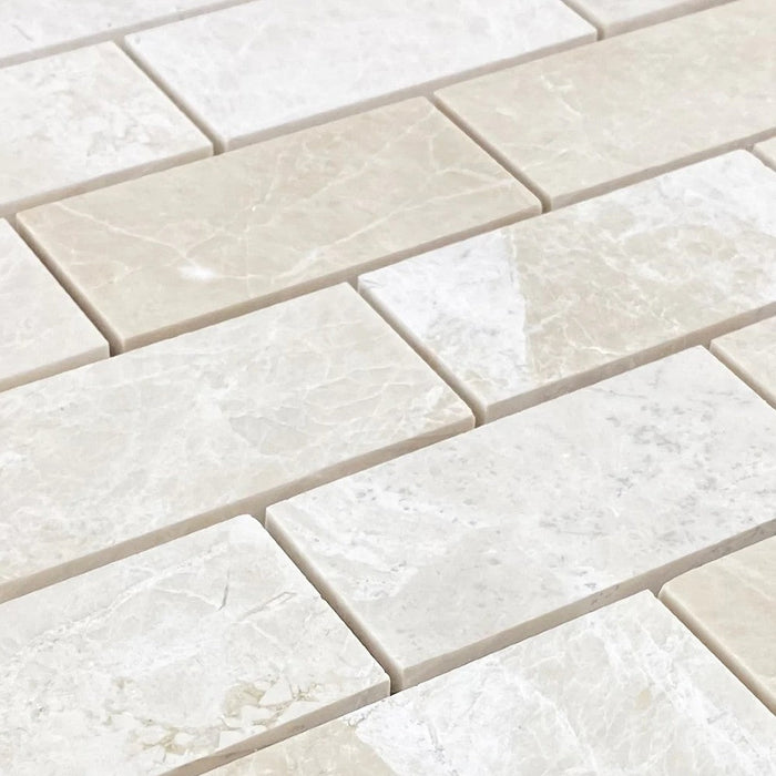 Vanilla Beige Marble - Mesh Mosaic Tile Collection 2