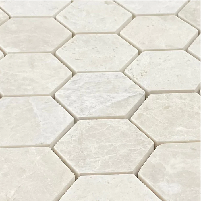 Vanilla Beige Marble - Mesh Mosaic Tile Collection 2