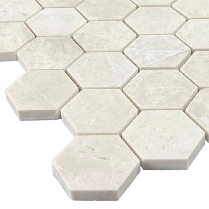 Vanilla Beige Marble - Mesh Mosaic Tile Collection 3