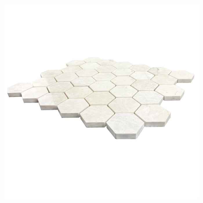 Vanilla Beige Marble - Mesh Mosaic Tile Collection 1