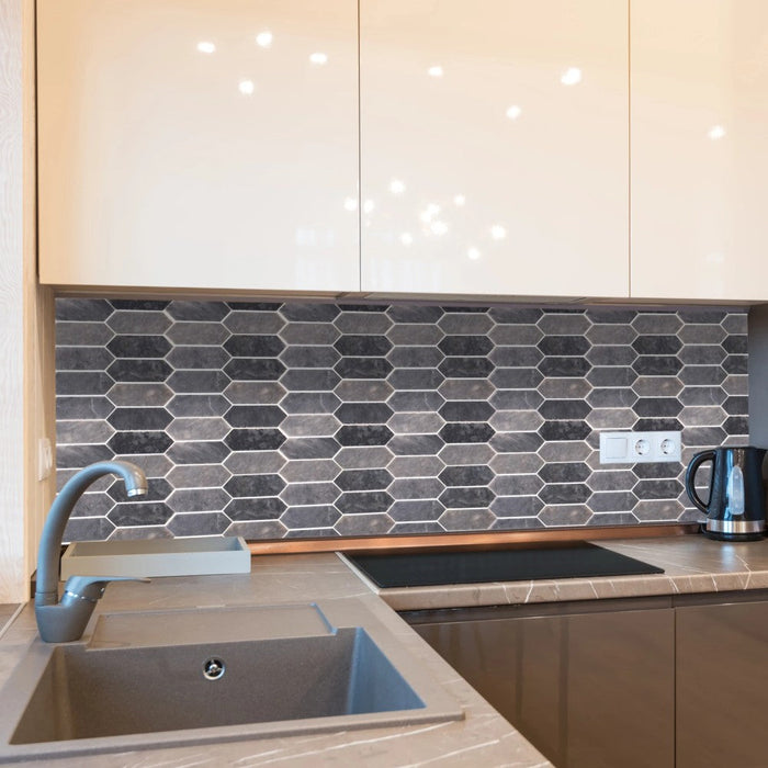 Luna Sky Marble - Mesh Mosaic Tile Collection 4