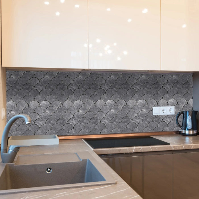 Luna Sky Marble - Mesh Mosaic Tile Collection 3