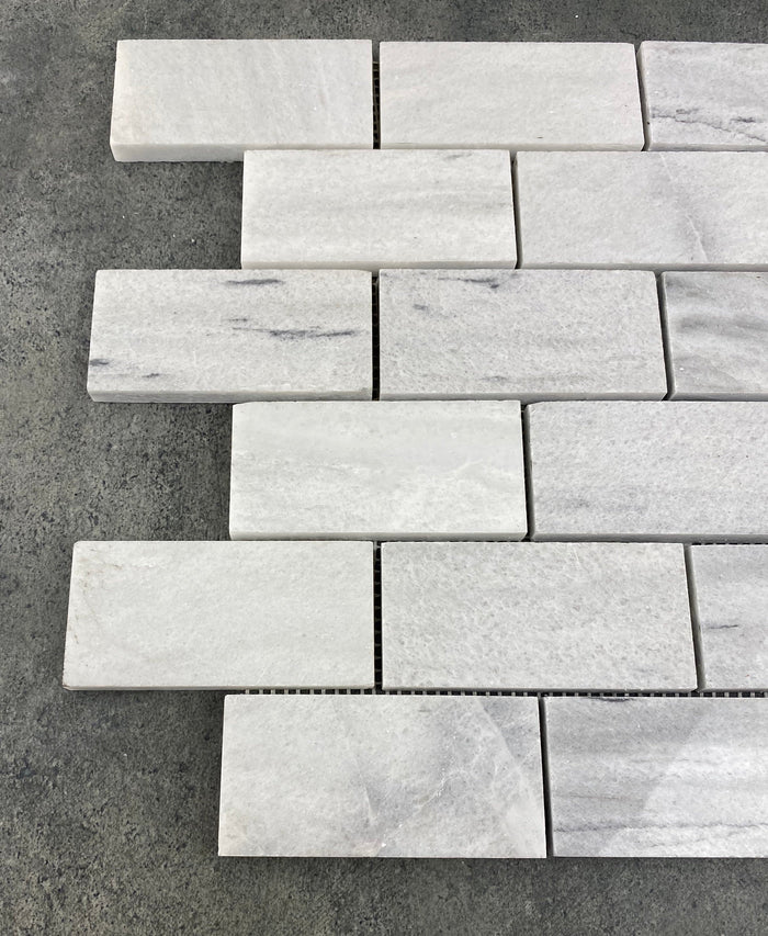 Solto White Marble - Mesh Mosaic Tile Collection 5