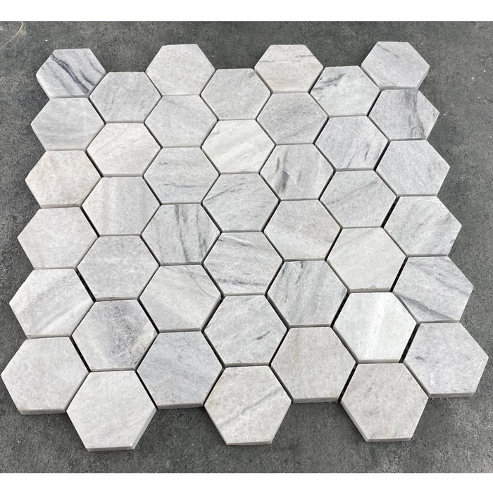 Solto White Marble - Mesh Mosaic Tile Collection 5