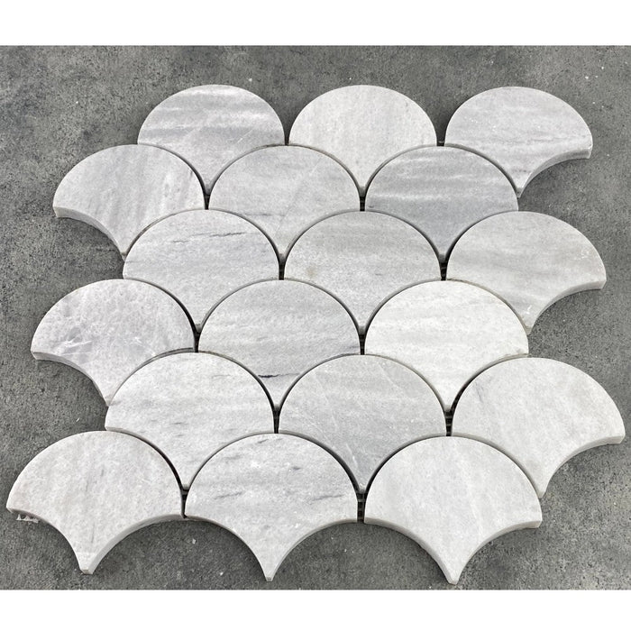 Solto White Marble - Mesh Mosaic Tile Collection 3