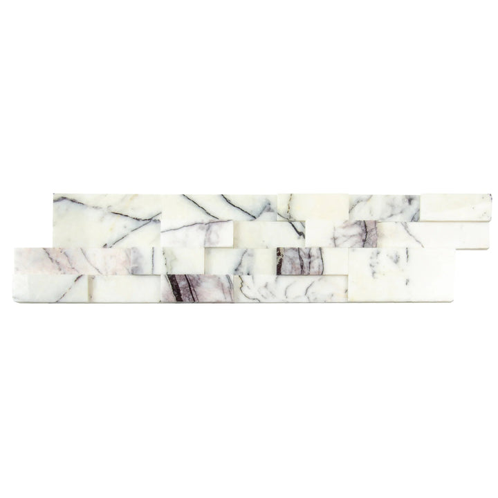 Natural Marble Ledger Panel Collection — Honed / New York 3D Ledger Panel 6" x 24" - Honed