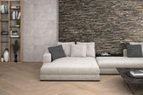 Thuy Emperador 13x36 Textured Porcelain Wall Tile