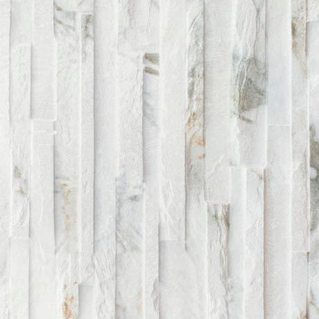Thuy Blanco 3D Textured Ledger Look 13x36 Porcelain Wall Tile