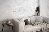 Thuy Blanco 13x36 3D Ledger Look Porcelain Wall Tile
