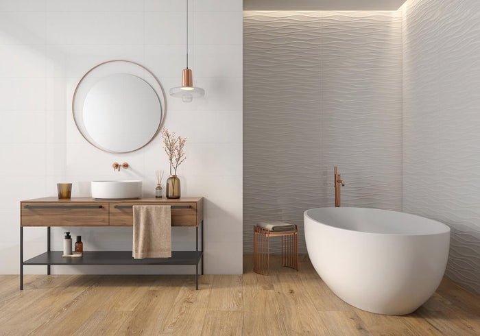 Annie Desert Relief 12x36 Sculpted Porcelain Wall Tile 2