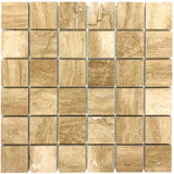 Patara - Mesh Mosaic Tile Collection in 2" x 2" - Honed and Filled