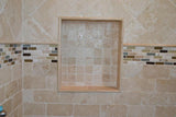 Classic Travertine 2x2 Tumbled Mosaic Tile 12x12
