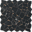 Marmol Nero Marquina Marble Mosaic Tile 12x12 Sheet